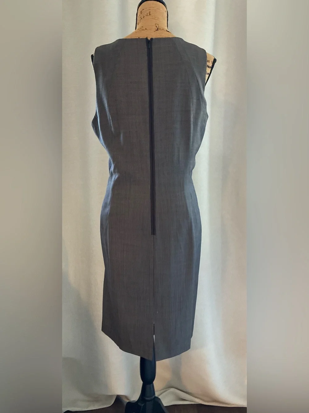 Lafayette 148 New York Charcoal Sheath Dress